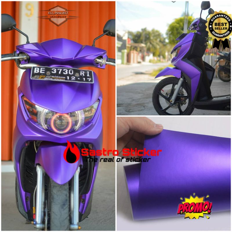 Detail Stiker Ungu Doff Nomer 8