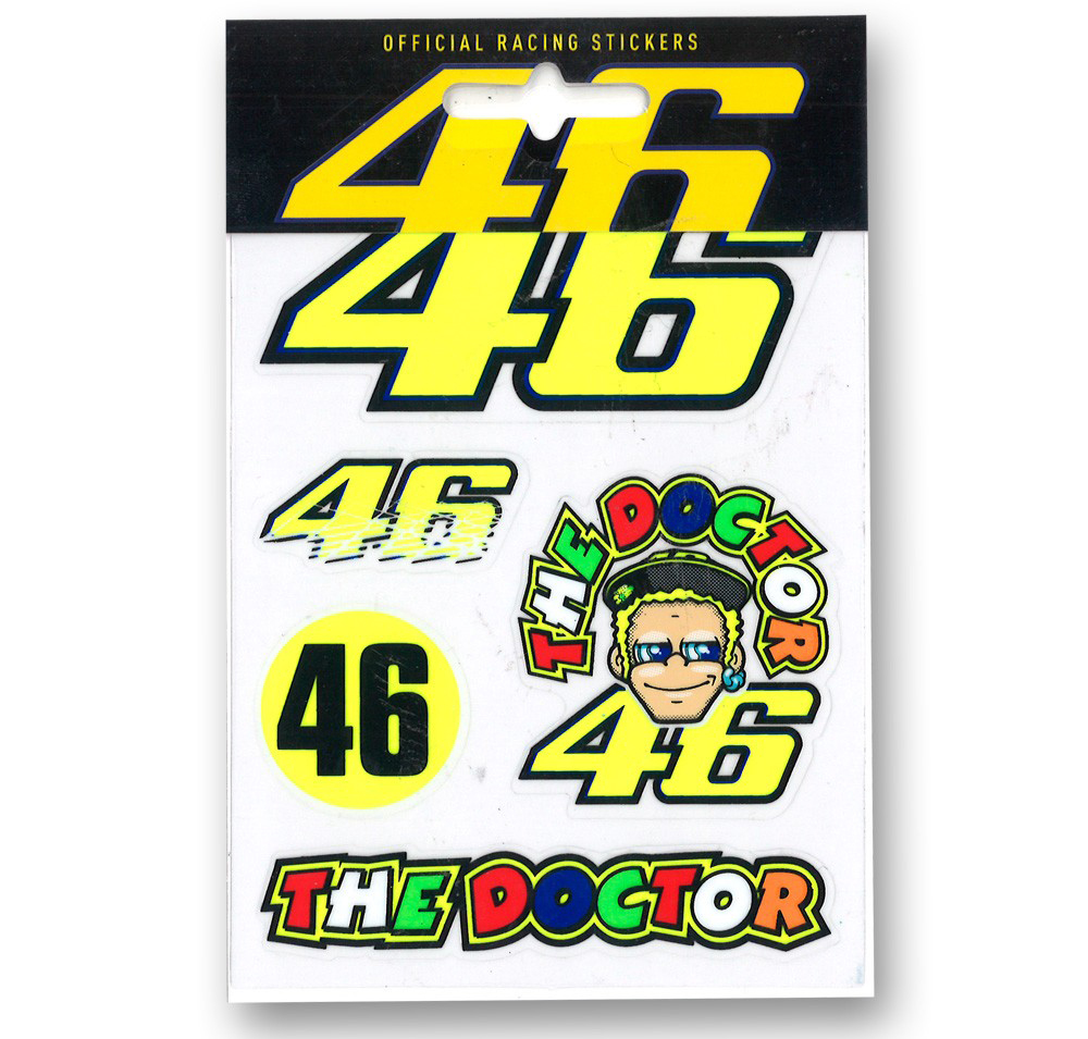 Detail Stiker Valentino Rossi 46 Nomer 14