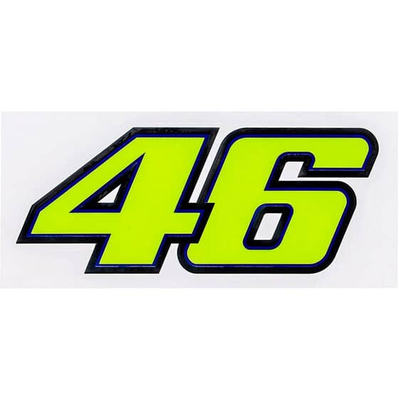 Detail Stiker Valentino Rossi 46 Nomer 28