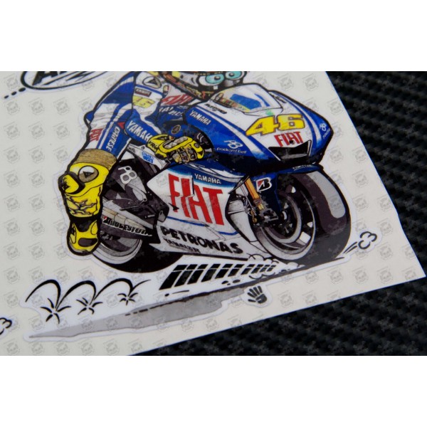 Detail Stiker Valentino Rossi 46 Nomer 51