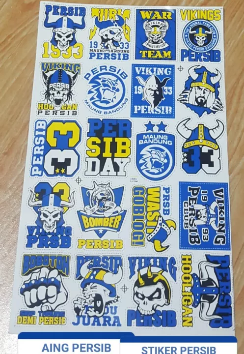 Detail Stiker Viking Persib Nomer 28