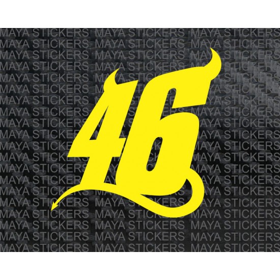 Detail Stiker Vr 46 Nomer 13