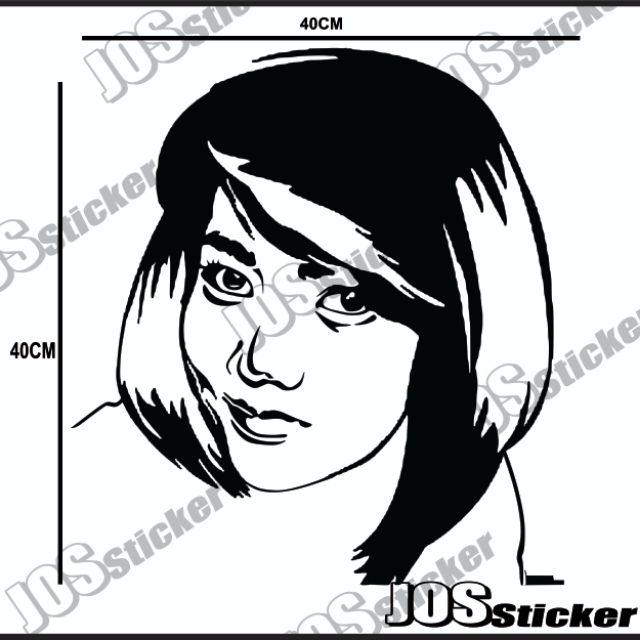 Detail Stiker Wajah Wanita Nomer 14