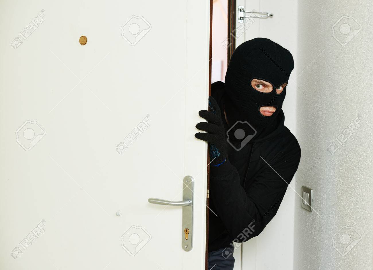 Detail Stock Photo Robber Or Burglar Nomer 3