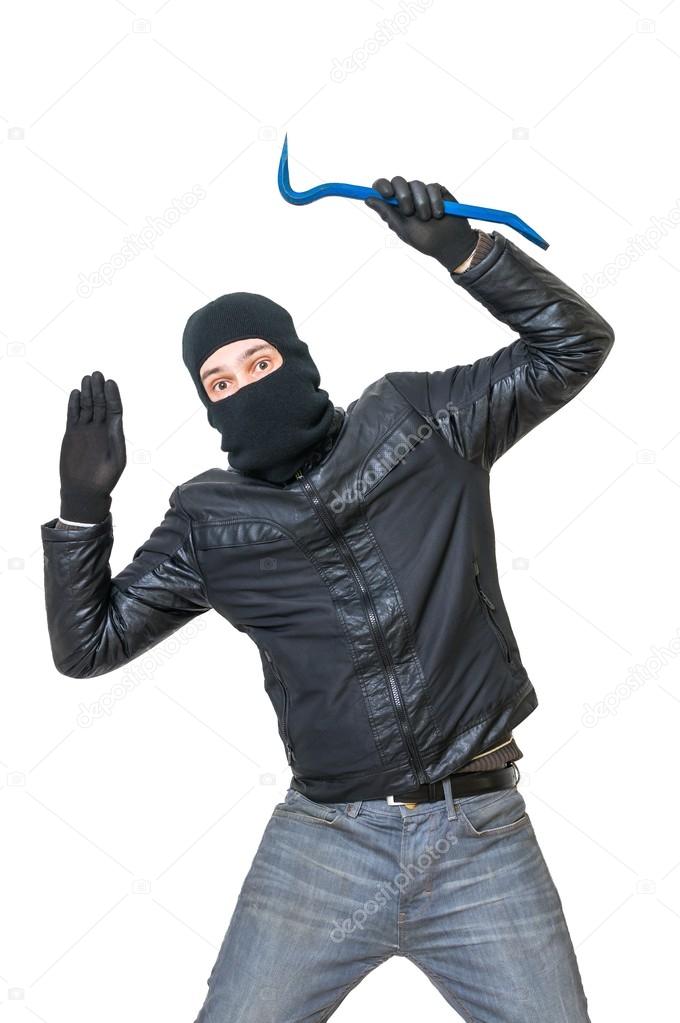 Detail Stock Photo Robber Or Burglar Nomer 5