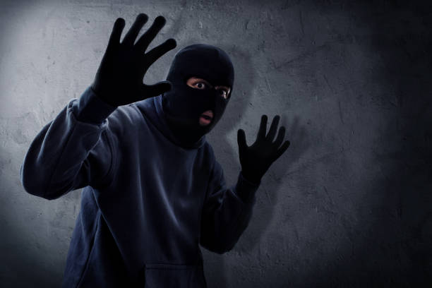 Detail Stock Photo Robber Or Burglar Nomer 58