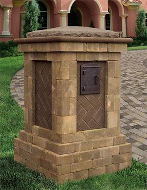 Detail Stone Column Mailbox Kit Nomer 28