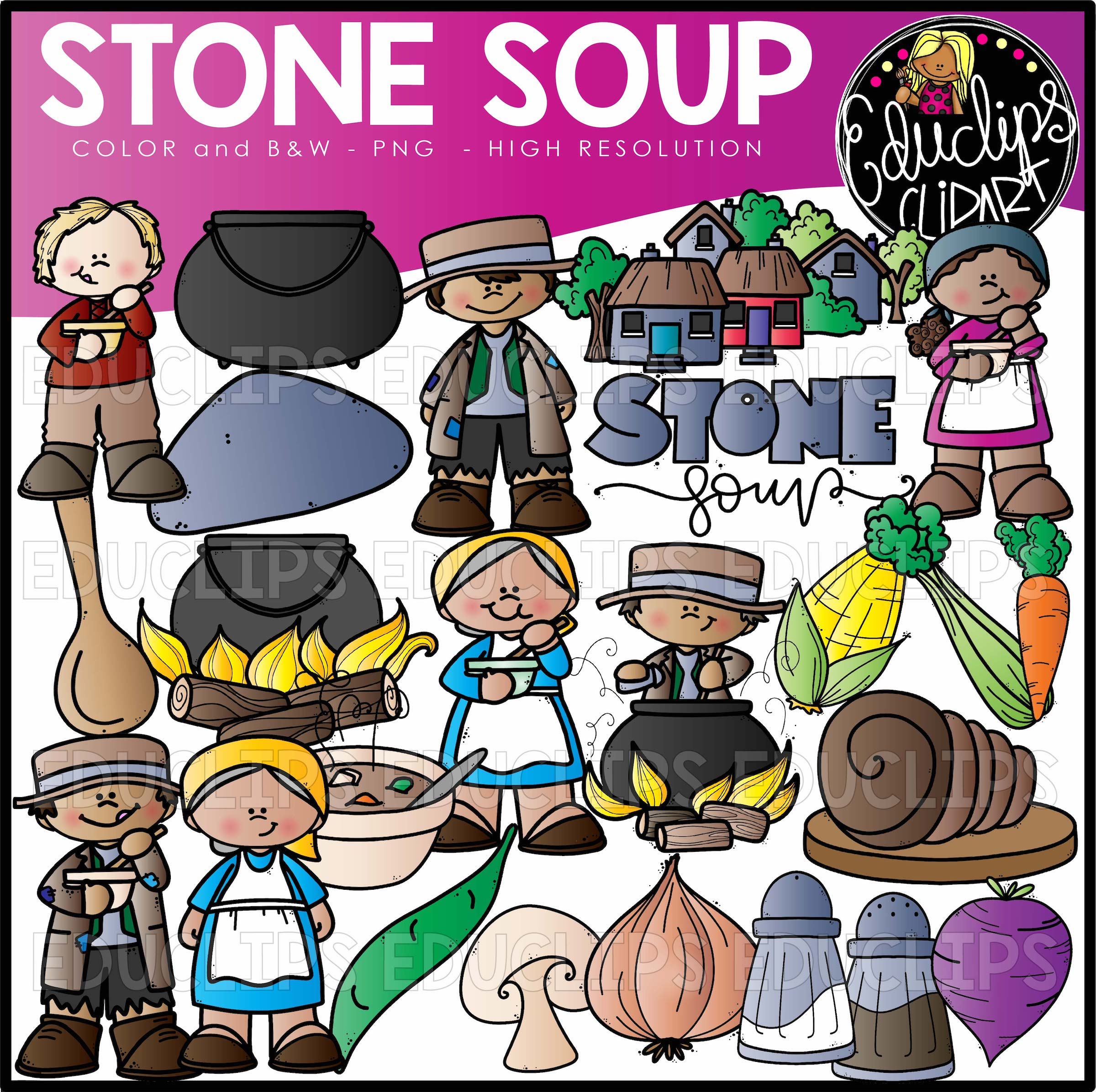 Detail Stone Soup Clipart Nomer 11