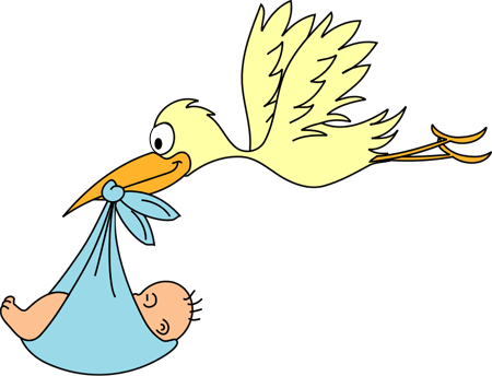 Stork Baby Clipart - KibrisPDR