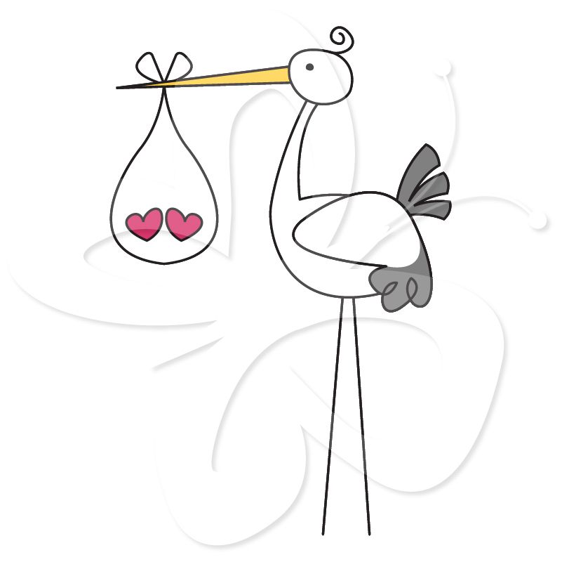 Detail Stork Baby Clipart Nomer 21