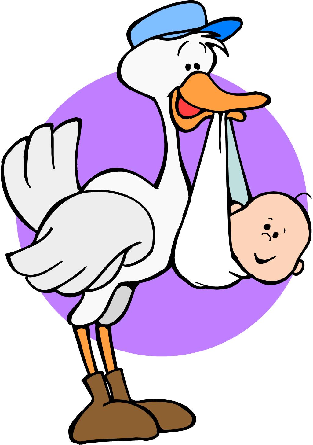 Detail Stork Baby Clipart Nomer 29