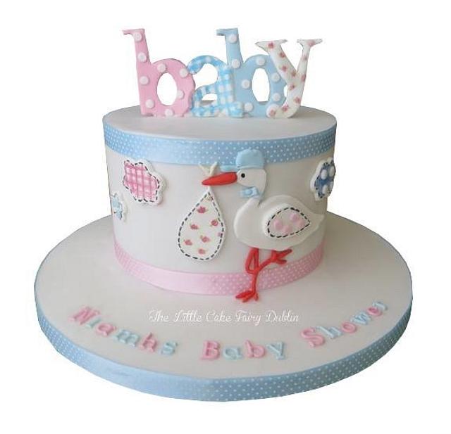 Detail Stork Baby Shower Cake Nomer 34