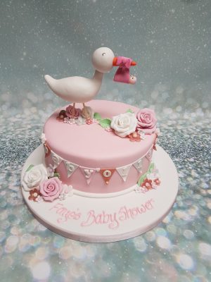 Detail Stork Baby Shower Cake Nomer 38