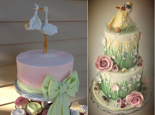 Detail Stork Baby Shower Cake Nomer 39