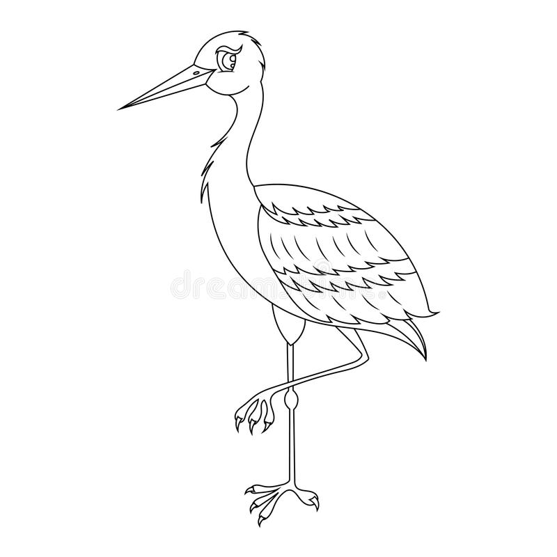 Detail Stork Clipart Black And White Nomer 9