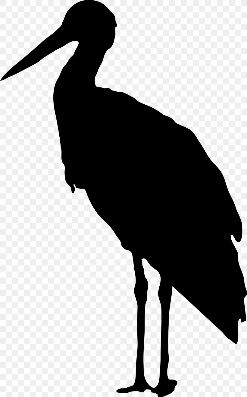 Detail Stork Silhouette Clip Art Nomer 15