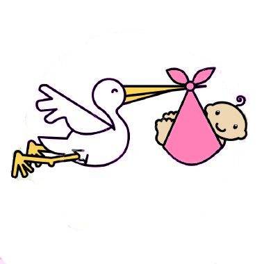 Detail Stork With Baby Clipart Nomer 12