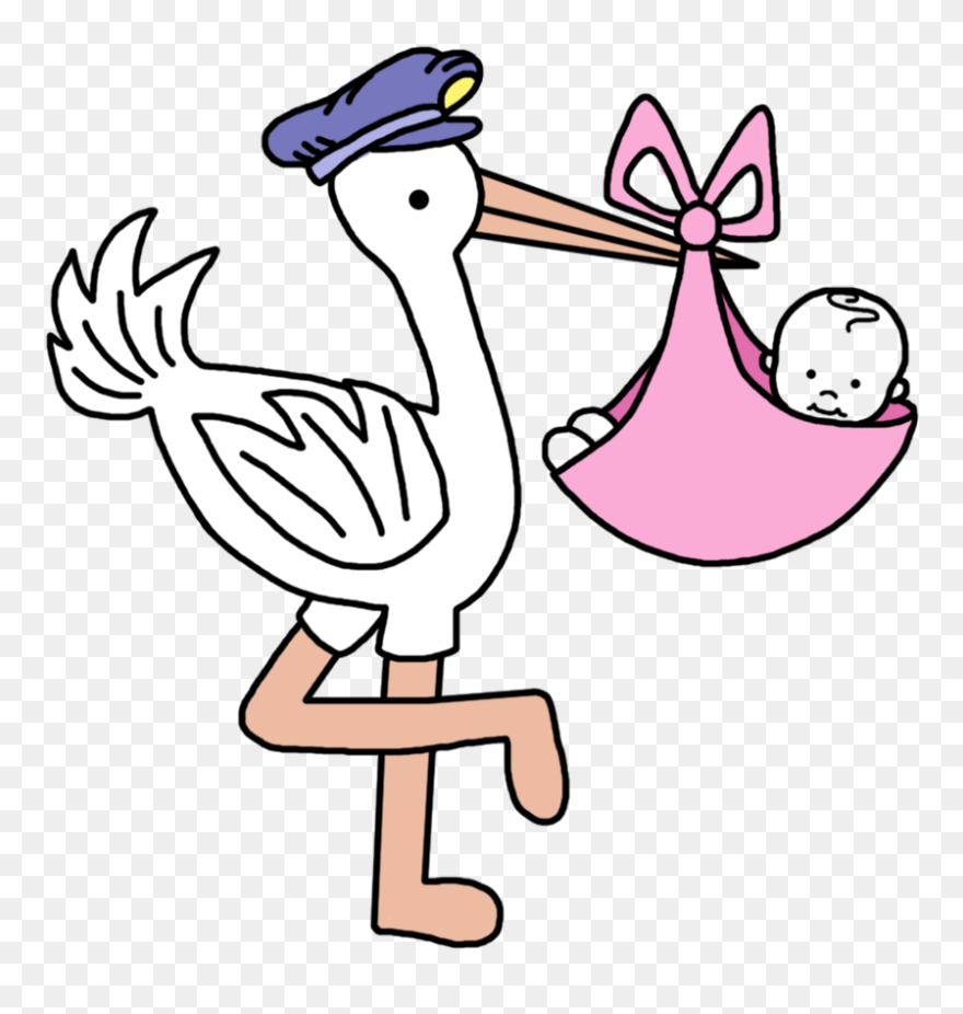 Detail Stork With Baby Clipart Nomer 37