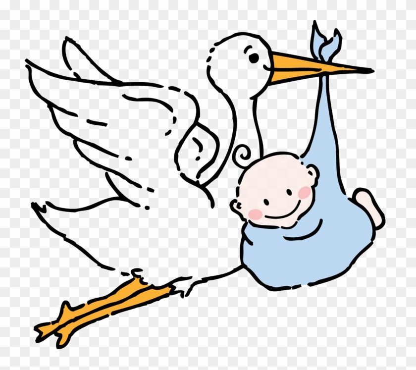 Detail Stork With Baby Clipart Nomer 7