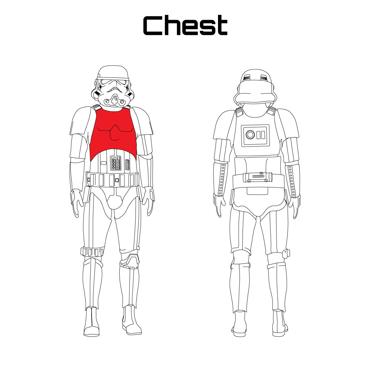 Detail Stormtrooper Chest Plate Nomer 5