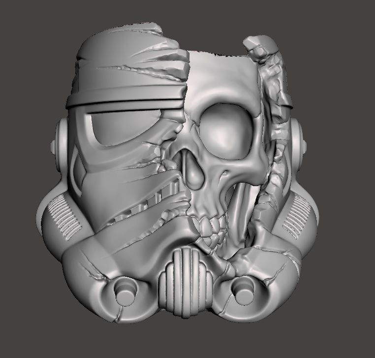 Detail Stormtrooper Skull 3d Print Nomer 8