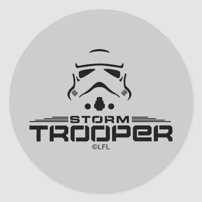 Detail Stormtrooper Sticker Small Nomer 29