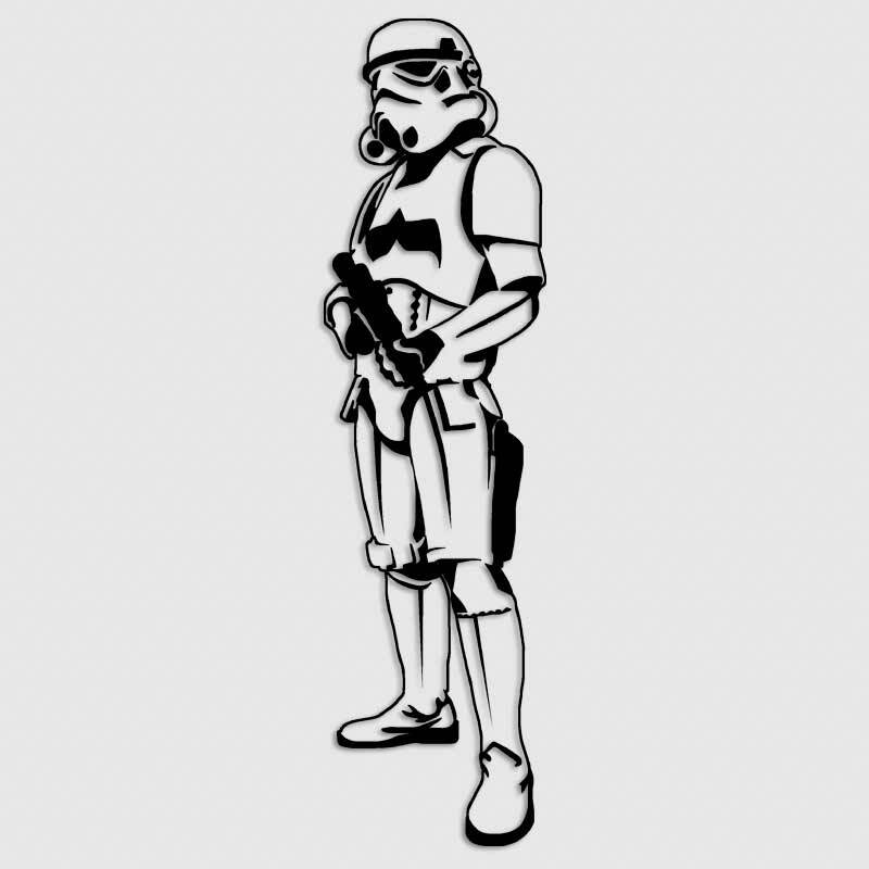 Detail Stormtrooper Sticker Small Nomer 36