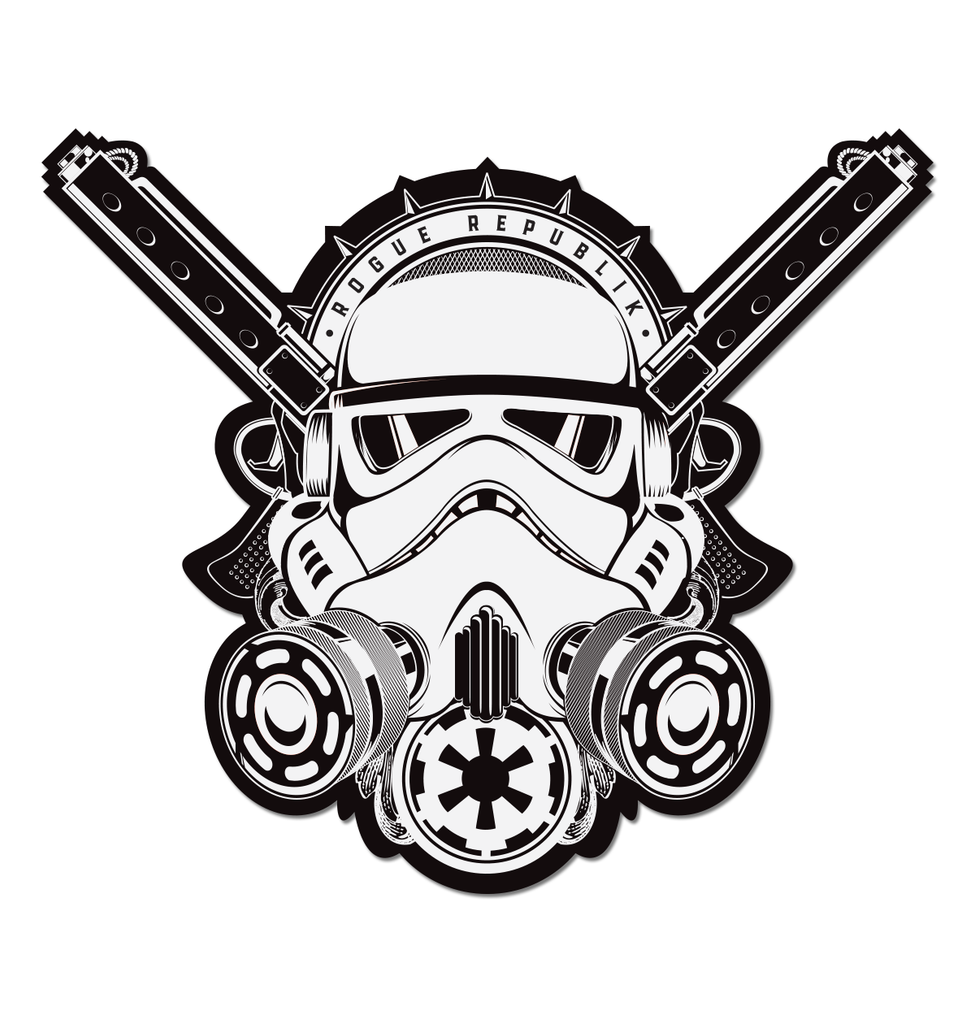 Detail Stormtrooper Sticker Small Nomer 46