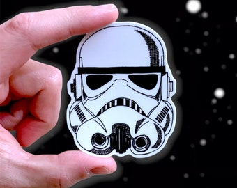 Detail Stormtrooper Sticker Small Nomer 9