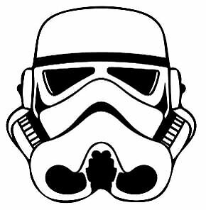 Detail Stormtrooper Vinyl Sticker Nomer 16