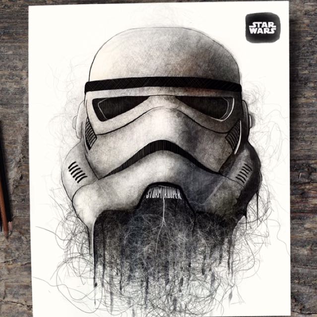 Detail Stormtrooper Zombie Drawing Nomer 37