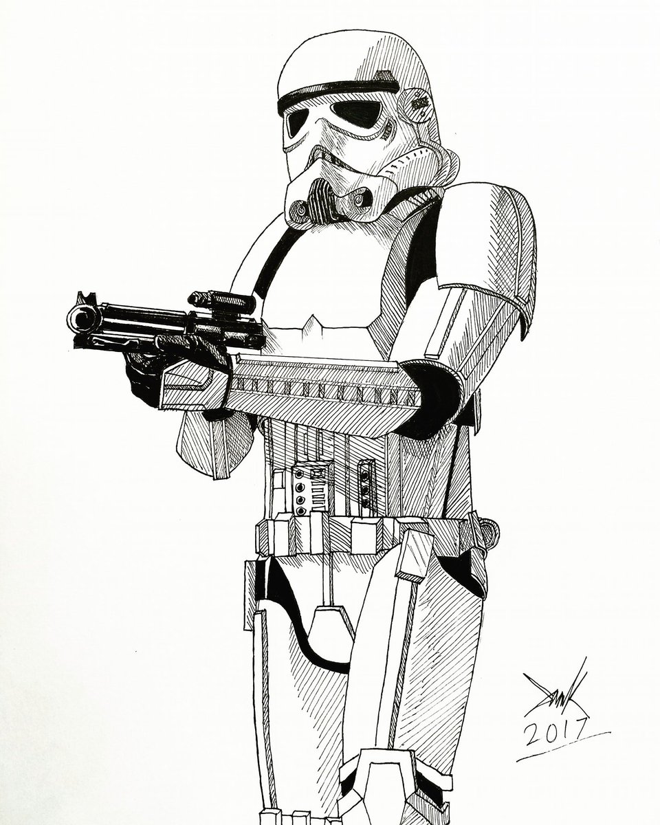 Detail Stormtrooper Zombie Drawing Nomer 39