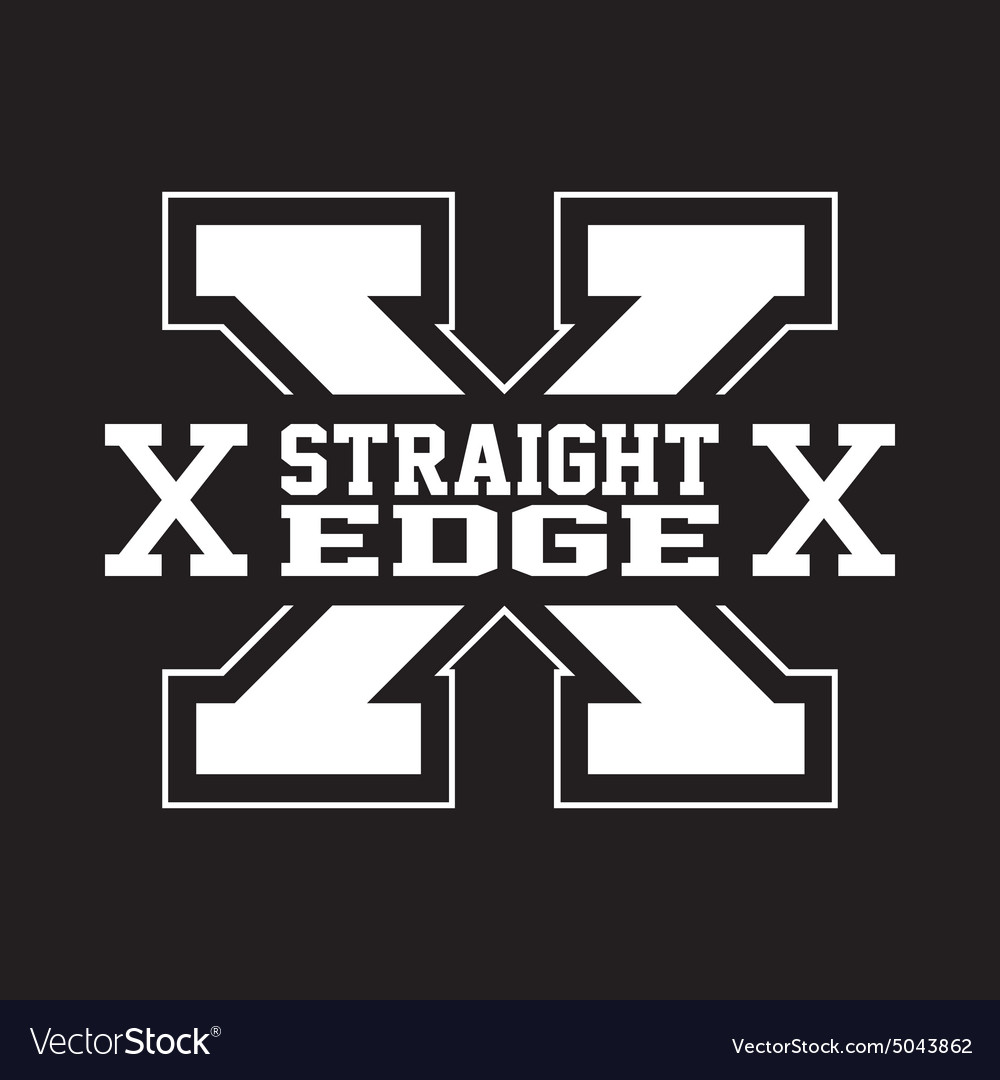 Straight Edge Logo - KibrisPDR