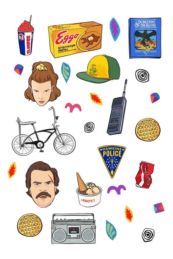 Detail Stranger Things Sticker Nomer 54