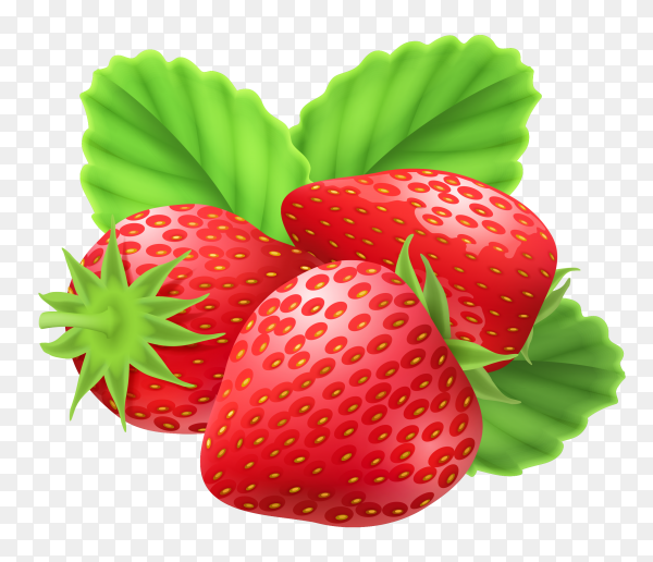Detail Strawberries Transparent Background Nomer 19