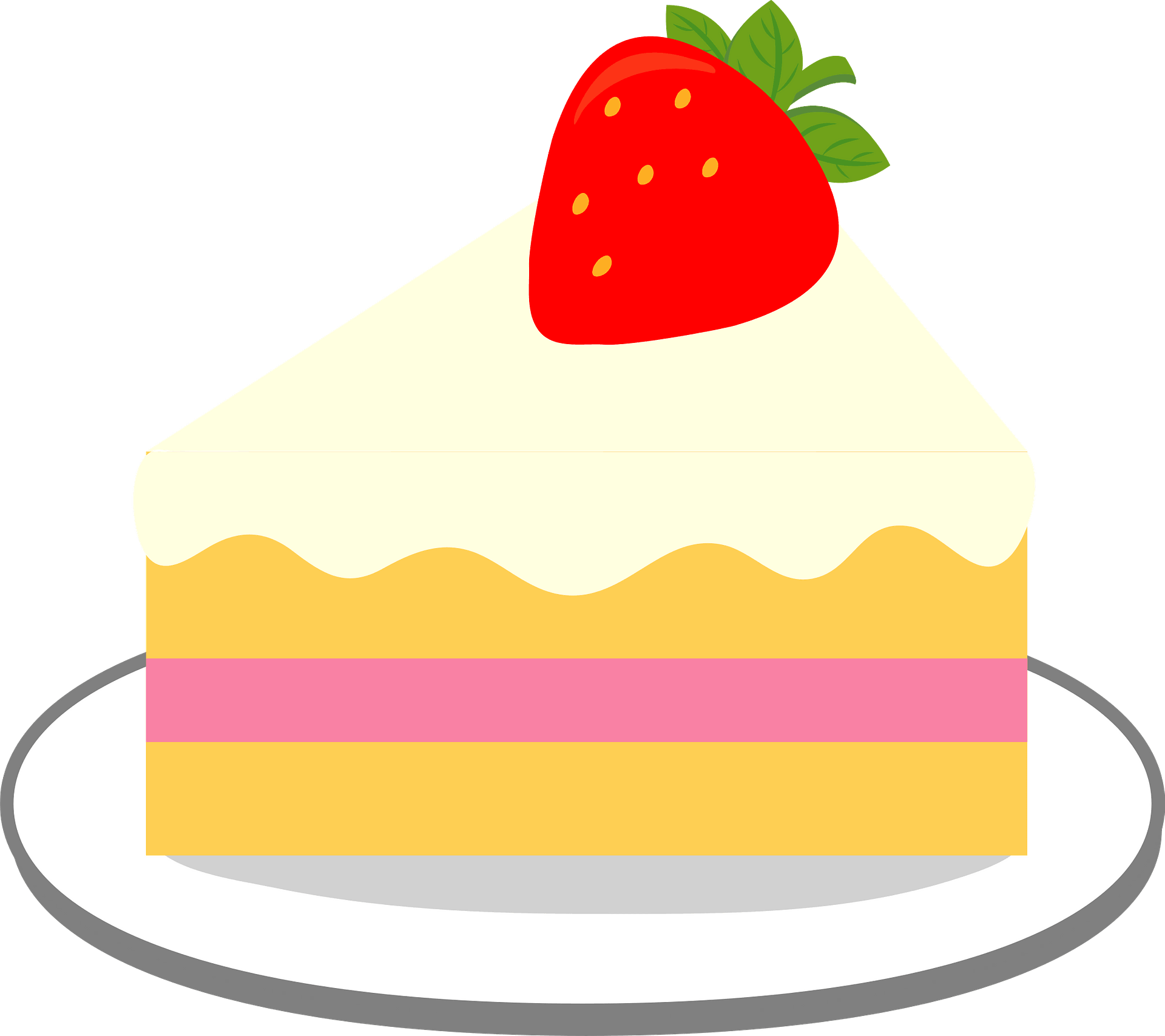 Detail Strawberry Cake Clipart Nomer 13