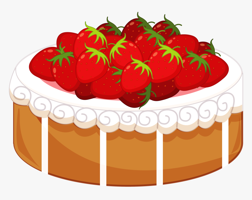 Detail Strawberry Cake Clipart Nomer 2