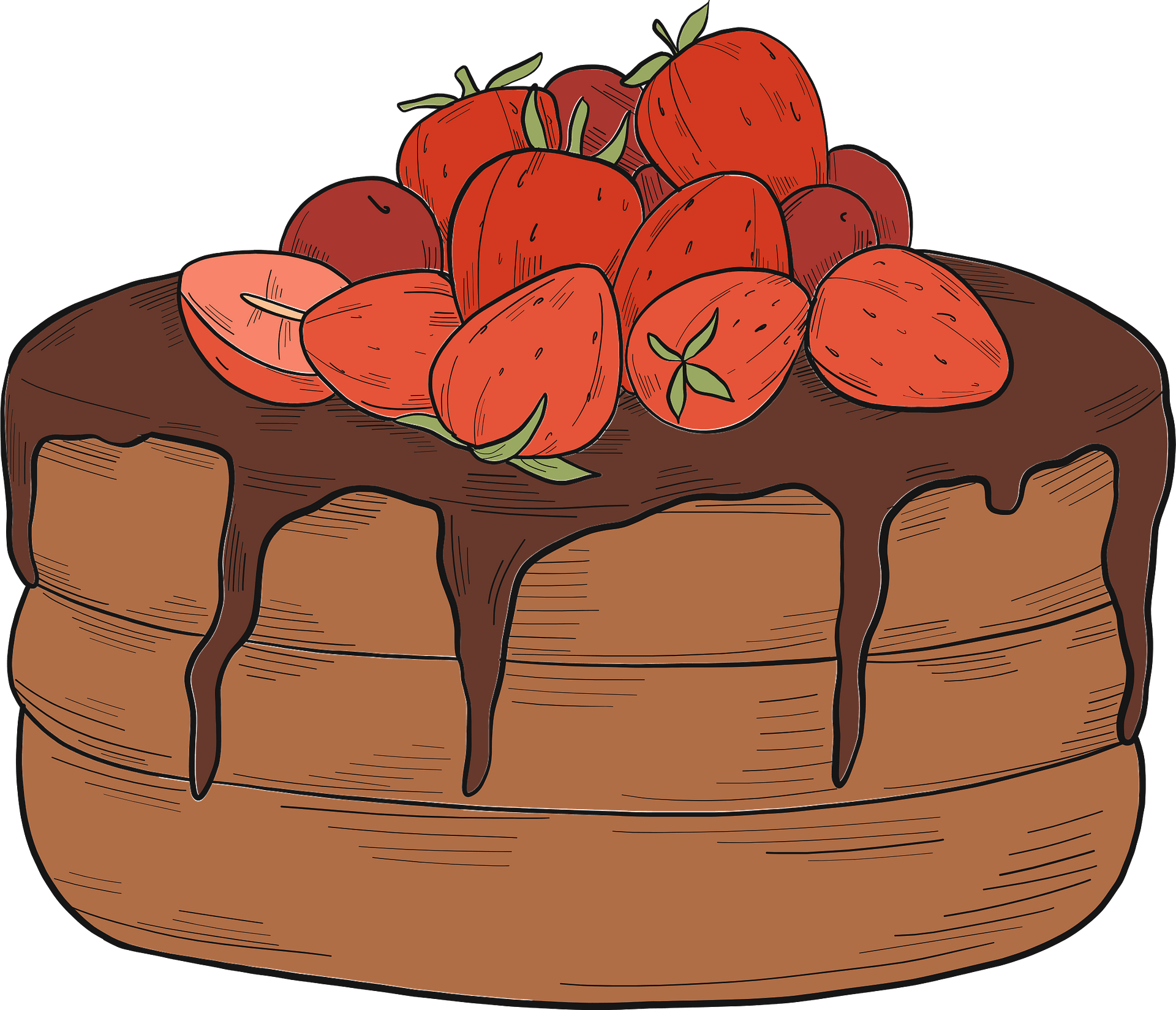 Detail Strawberry Cake Clipart Nomer 39