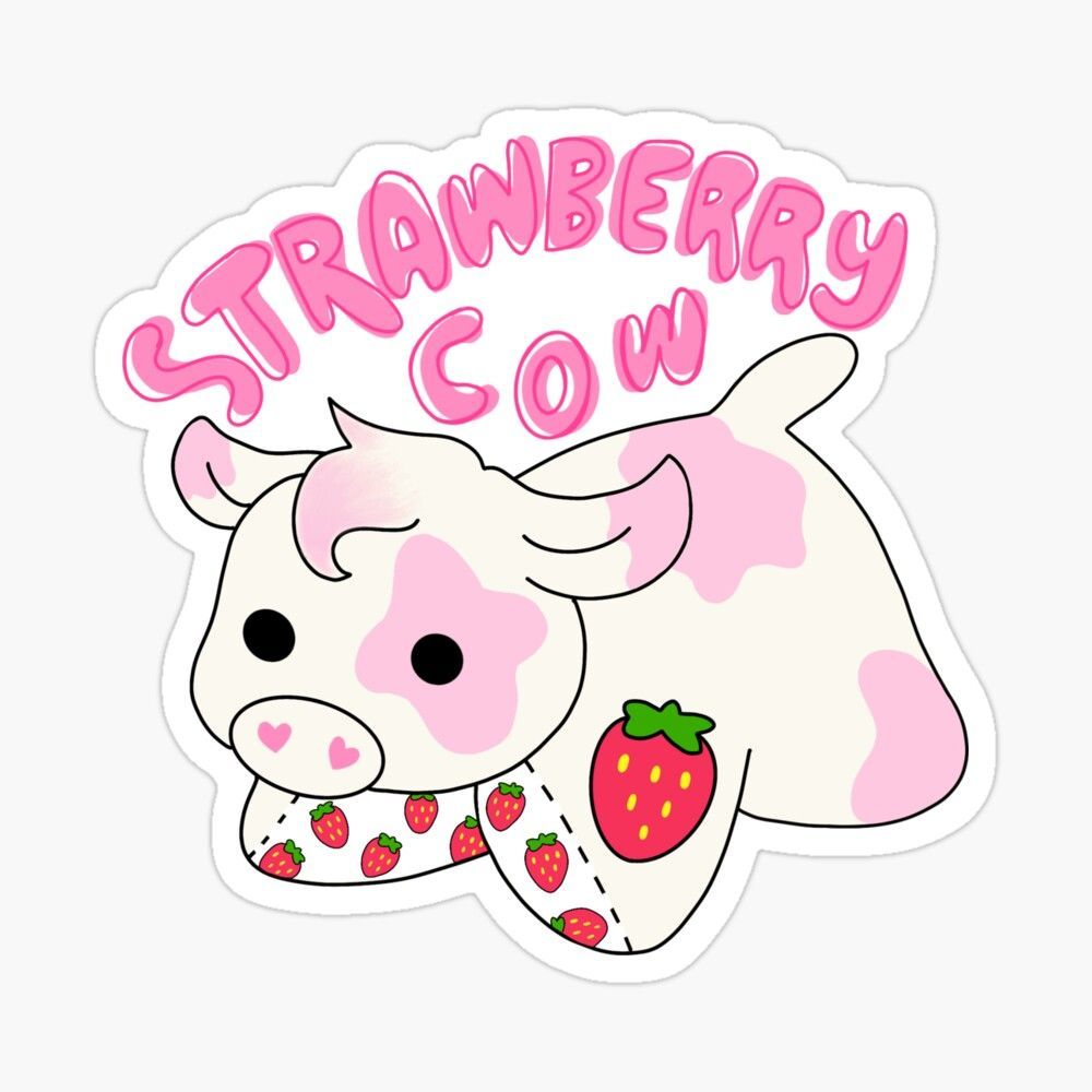 Detail Strawberry Cow Background Nomer 14