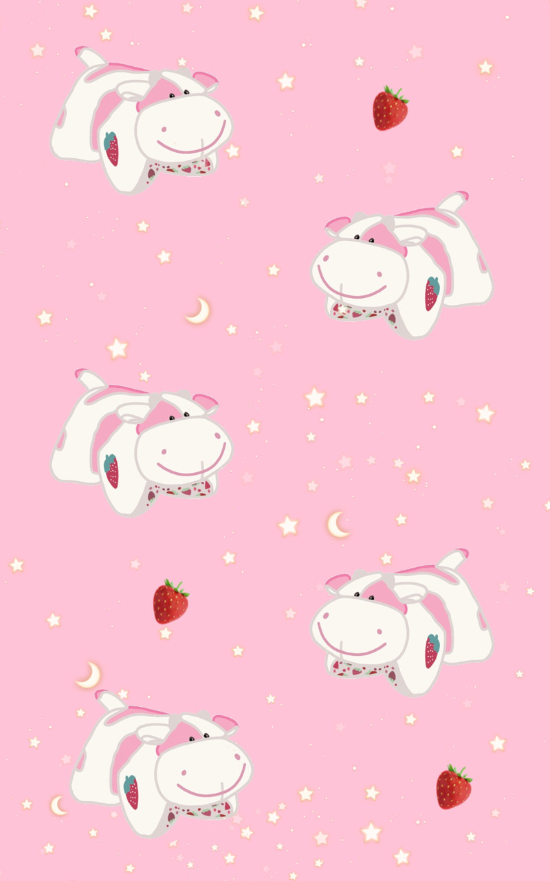 Detail Strawberry Cow Background Nomer 30