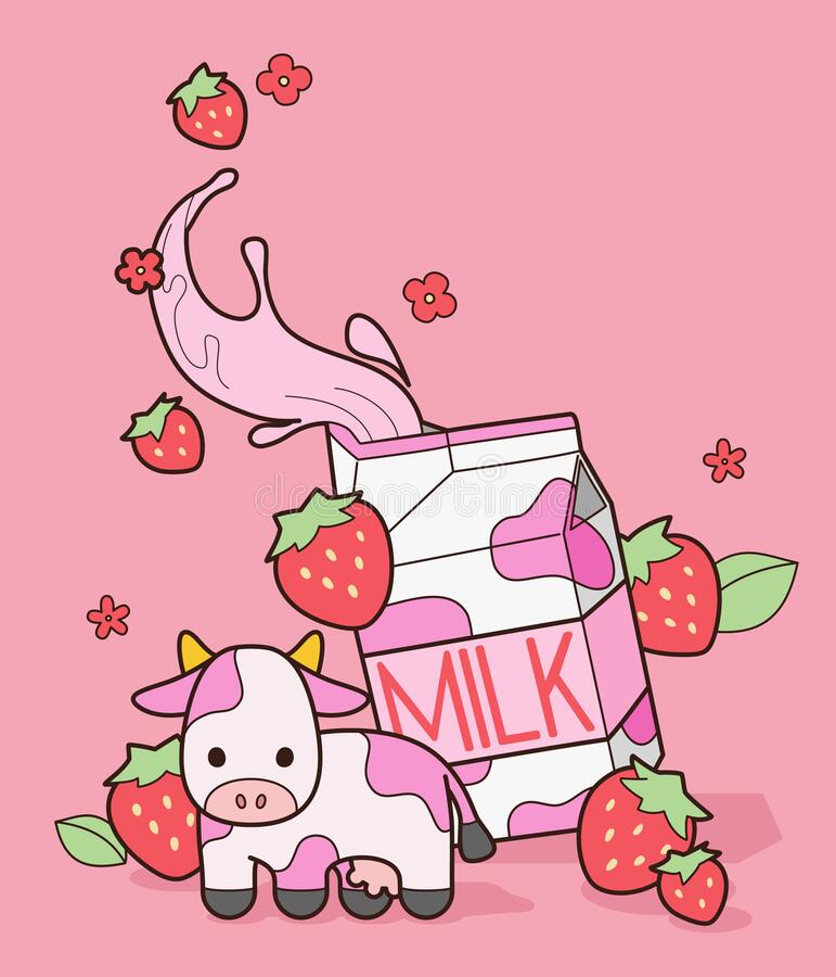 Detail Strawberry Cow Background Nomer 40