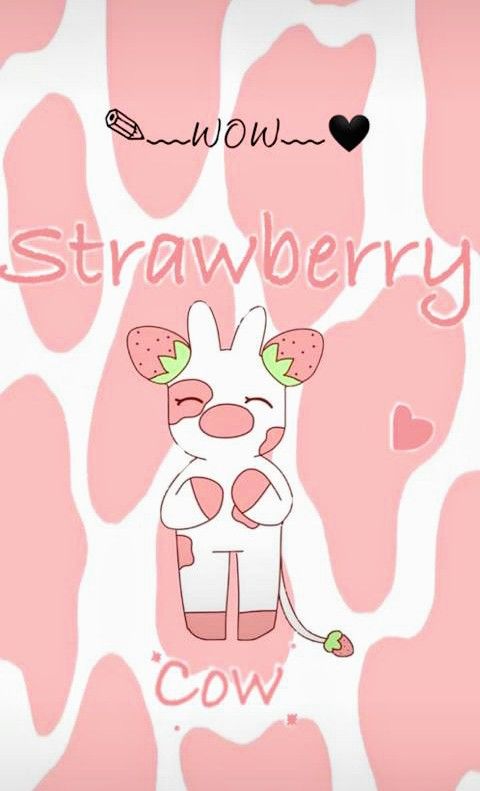 Detail Strawberry Cow Background Nomer 10