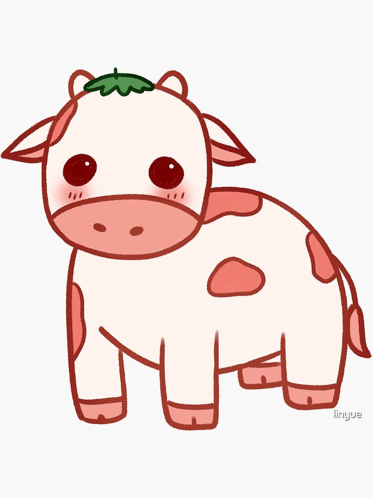 Detail Strawberry Cow Pictures Cute Nomer 15