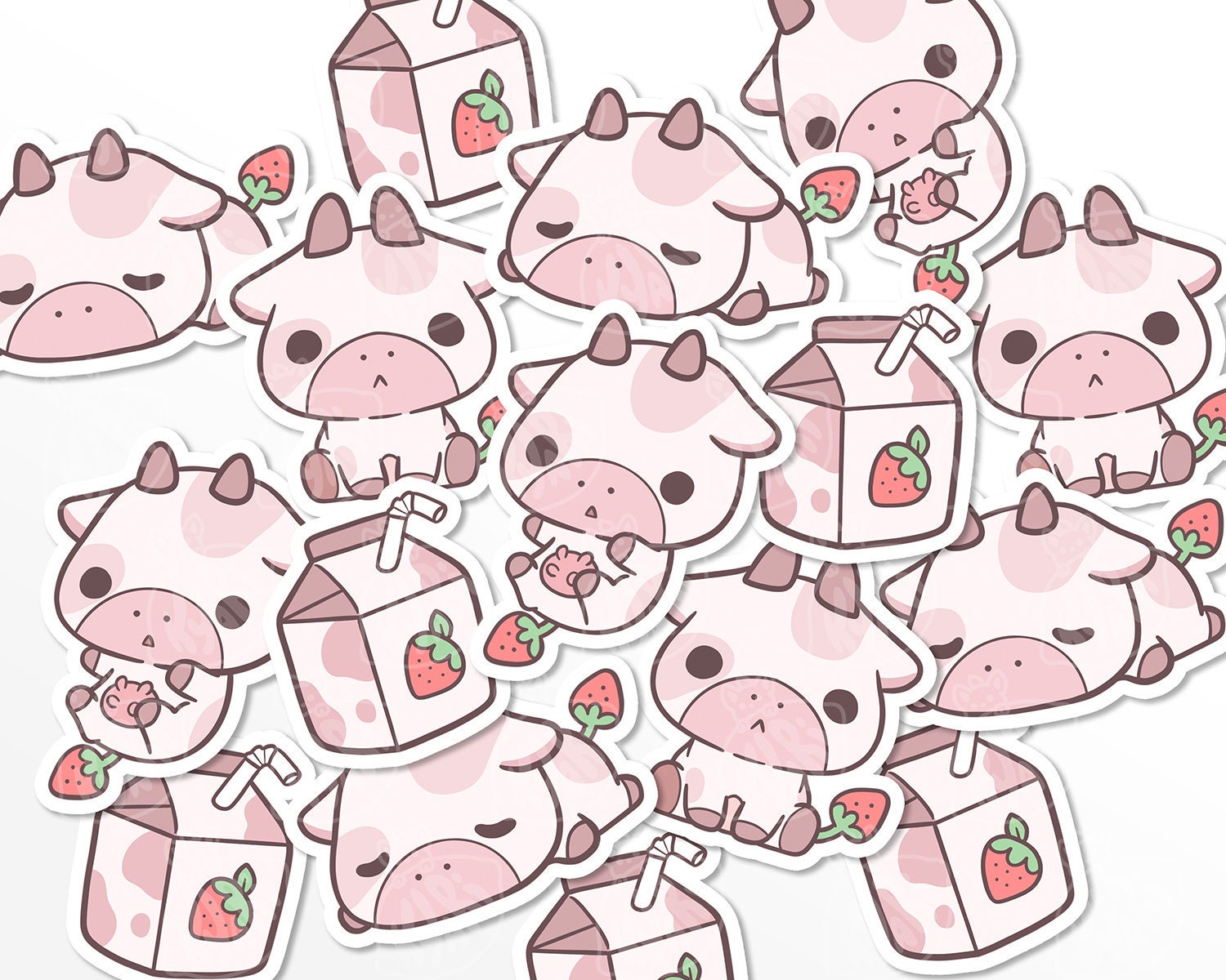 Detail Strawberry Cow Pictures Cute Nomer 3