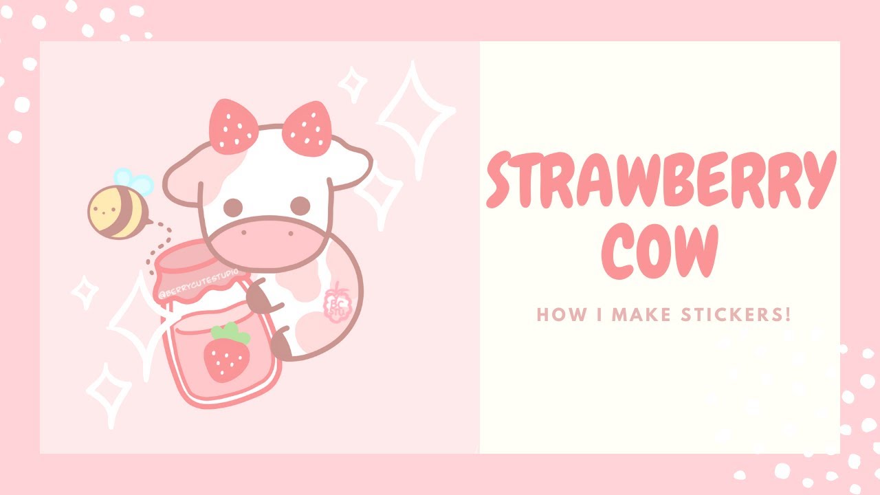 Detail Strawberry Cow Pictures Cute Nomer 27