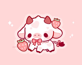 Detail Strawberry Cow Pictures Cute Nomer 28