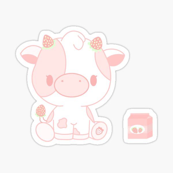 Detail Strawberry Cow Pictures Cute Nomer 4