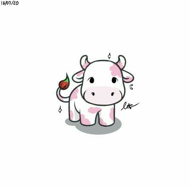 Detail Strawberry Cow Pictures Cute Nomer 47