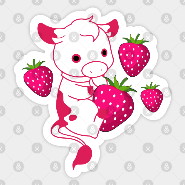 Detail Strawberry Cow Pictures Cute Nomer 8