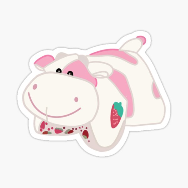 Detail Strawberry Cow Stickers Nomer 29